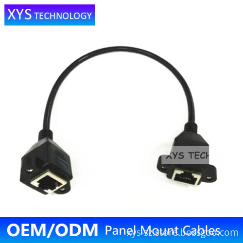 Alibaba Supplier Cat5e Network Cable RJ45 female to female Panel Mount/